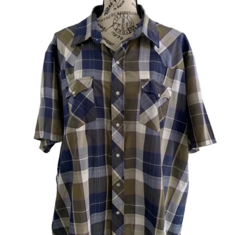 Vintage Youngbloods Authentic Western Cowboy short Sleeve Mens 2X